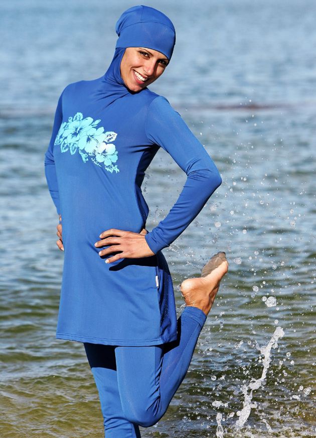 Islamico Piena Copertura Burkini Medio Oriente Bathing Suit Beachwear keepmore Modesto Musulmano Costumi da Bagno per Donne 