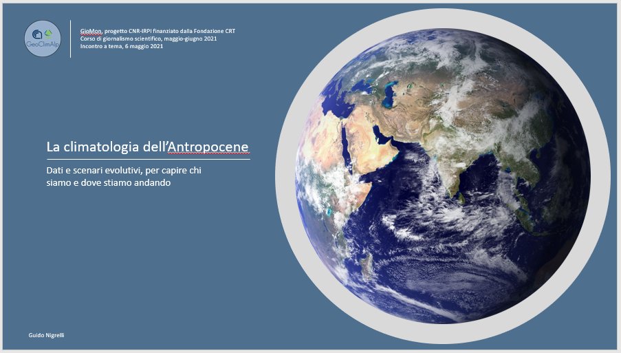 Con Fondazione CRT un Corso di Giornalismo Scientifico sui cambiamenti del clima