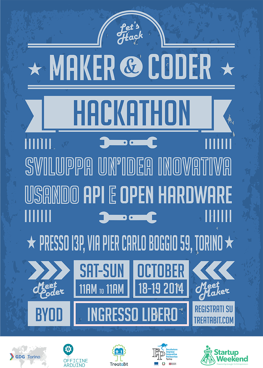 Il 18 e 19 ottobre all’I3P di Torino un super Hackathon