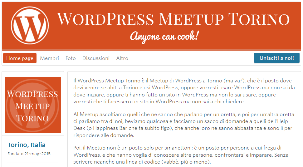 Il 16 giugno WordPress MeetUp a Torino