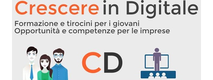 Crescere in digitale per diffondere le competenze digitali tra i giovani e avvicinare al web le imprese italiane