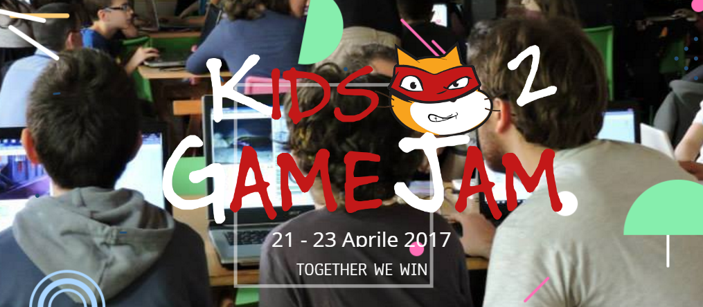 2nd Kids Game Jam dal 21 al 23 aprile 2017 – Iscrizioni entro il 14 aprile!