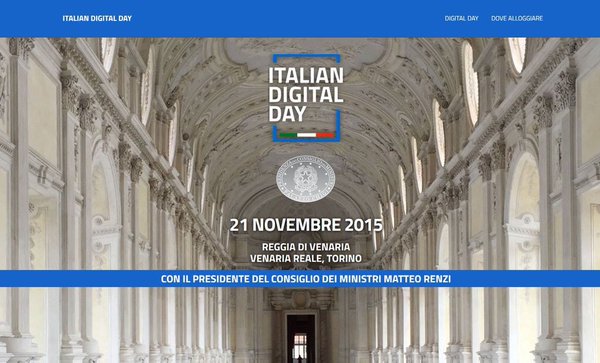 #italiandigitalday in diretta dalla Reggia di Venaria
