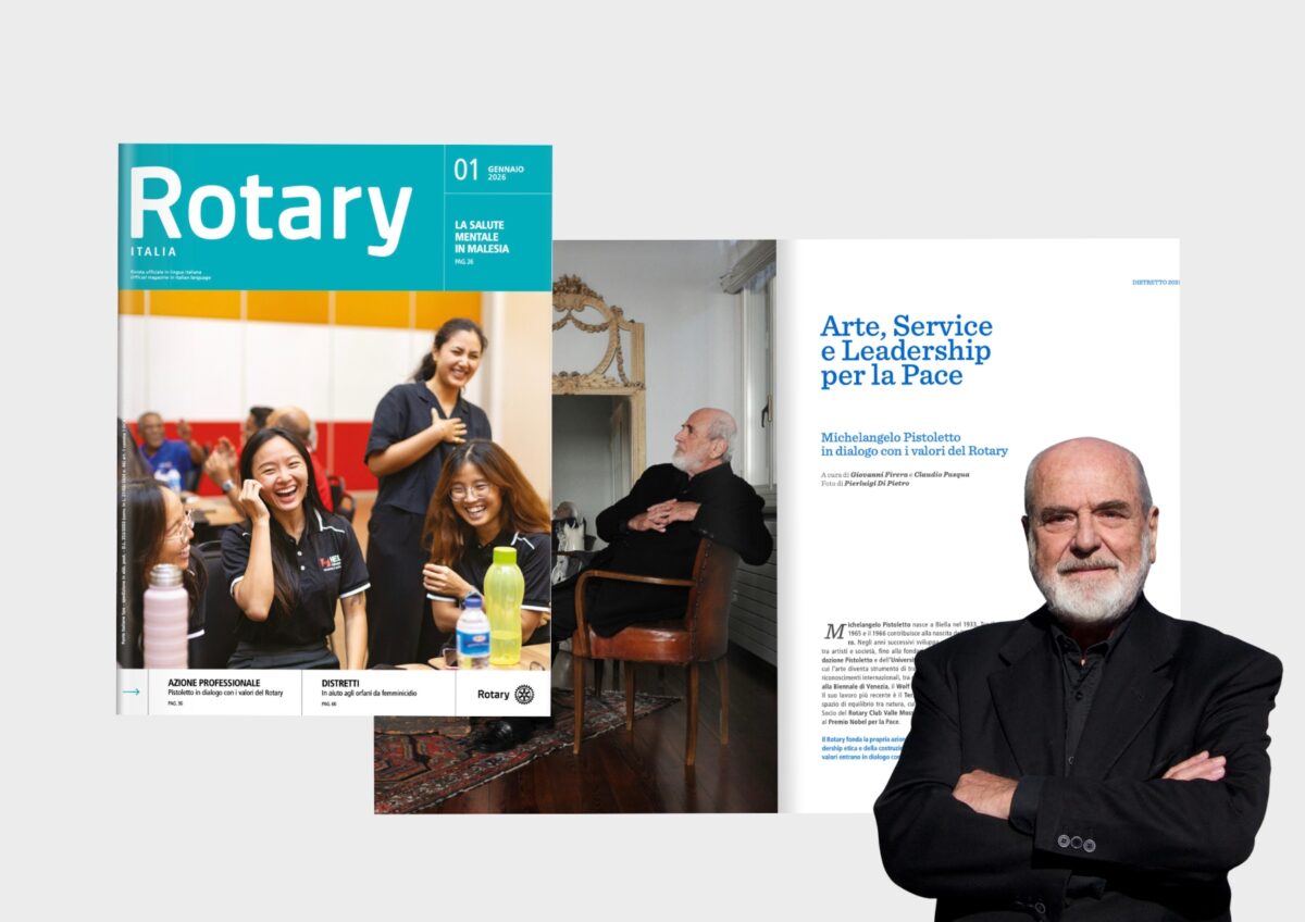 Michelangelo Pistoletto, Rotary Italia e il Distretto 2031: arte e impegno sociale in dialogo